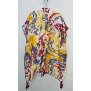 Do Everything In Love Anthropologie Kimono Womens One Size Artsy Tassel Boho